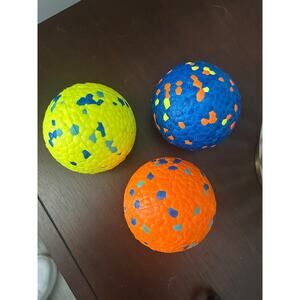 3-Heavy Duty Dog Ball for Aggressive Chewers, Durable Rubber Chew Toy, 3-Inch In